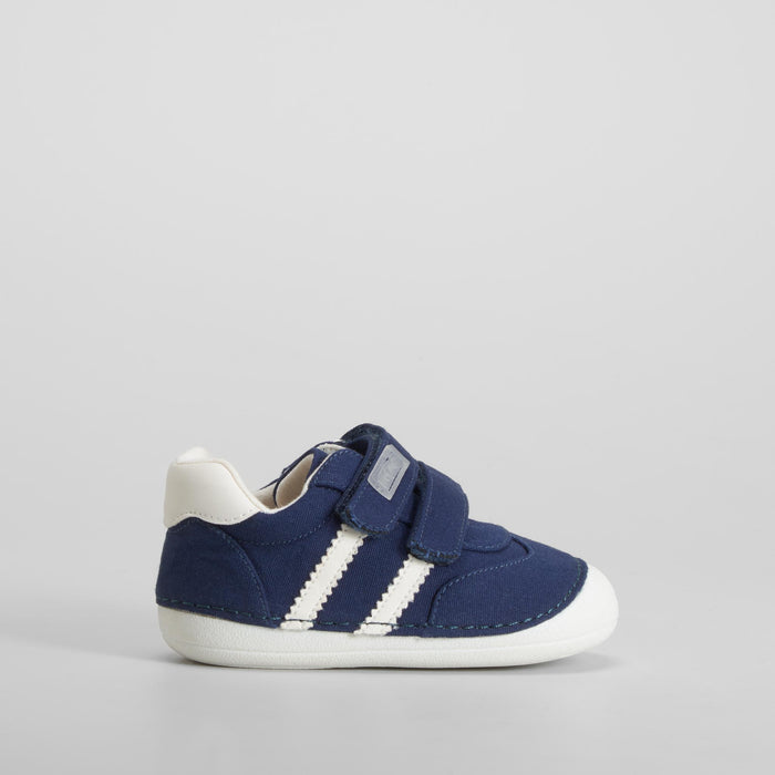 Zapatilla lona cierre doble bebรฉ azul COMFEET