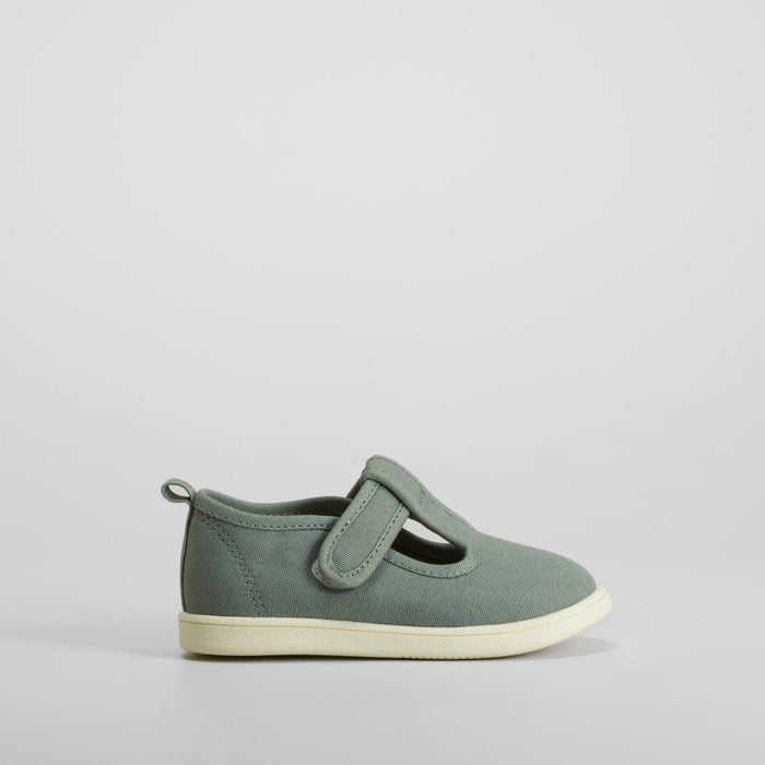 Zapatilla lona bebรฉ verde COMFEET