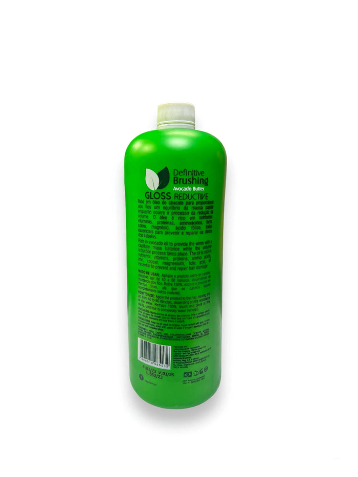 Abpnatural Cosmetics Power Brushing Avocado Butter Gloss Reductive Brazilian hair Treatment 1000 ML - DOKAN