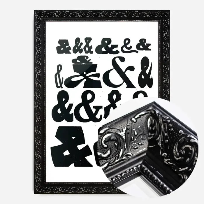 21x30cm | 8¼ x 11¾in / Black Ornate Frame
