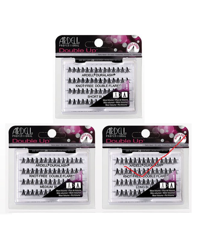 Ardell Double Eyelash Naturals Individual - 3 Size ( BLack) - Palms Fashion Inc.