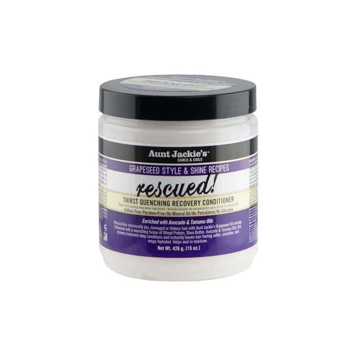 AUNT JACKIE'S Grapeseed Rescued Thirst Quenching Recovery Conditioner (15oz)