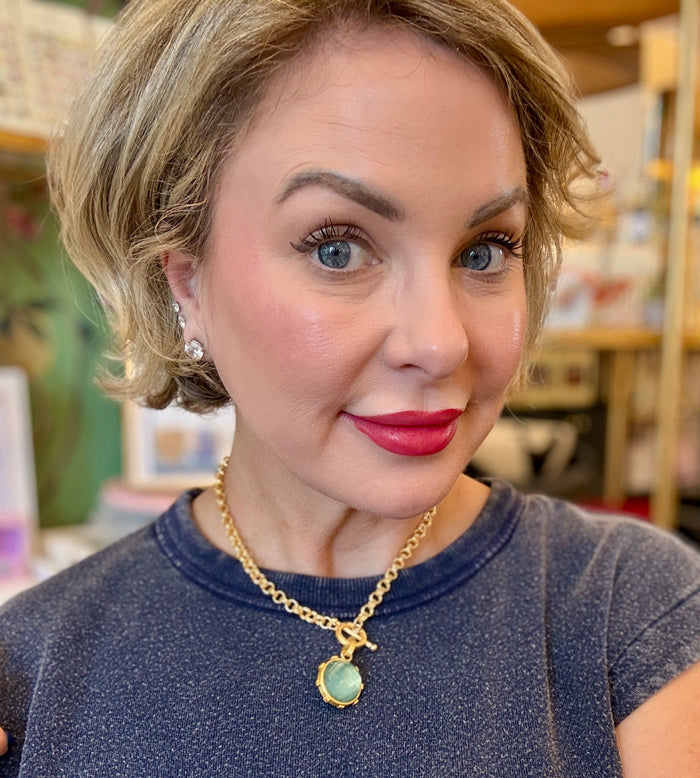 Betty Carré Gisele Necklace | Aqua Mist & Clover
