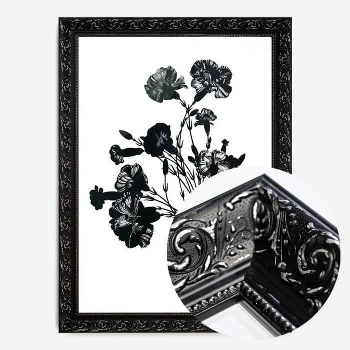 21x30cm | 8¼ x 11¾in / Black Ornate Frame