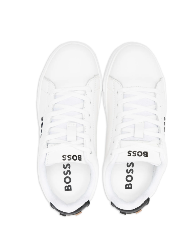 BOSS lace-up leather sneakers