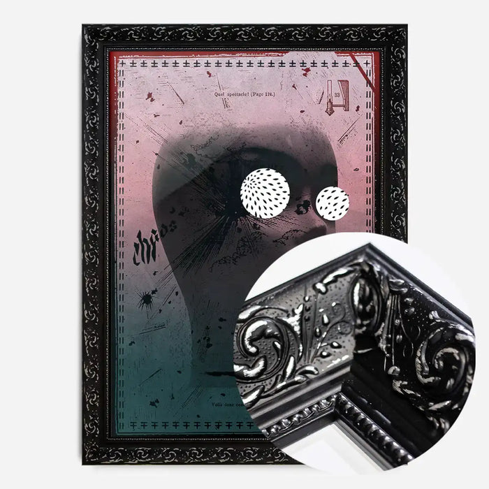 21x30cm | 8¼ x 11¾in / Black Ornate Frame