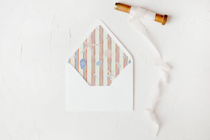 Coastal Stripes Envelope Liners