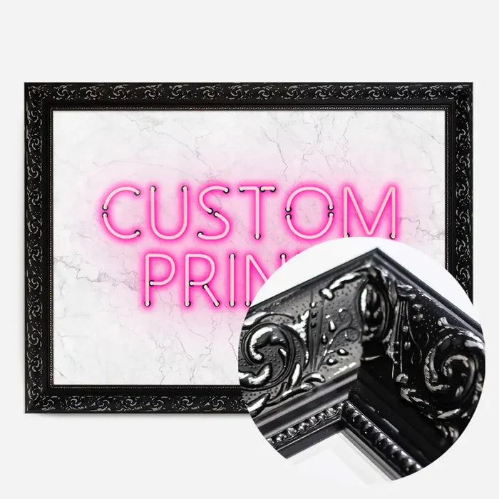 21x30cm | 8¼ x 11¾in / Black Ornate Frame