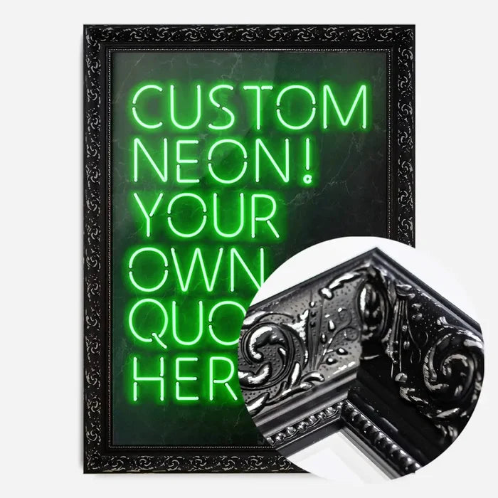 21x30cm | 8¼ x 11¾in / Black Ornate Frame