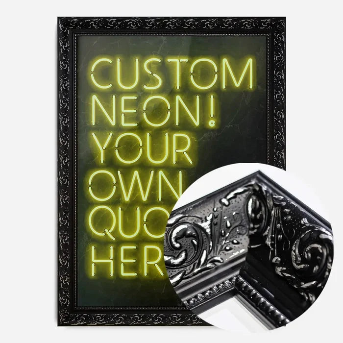 21x30cm | 8¼ x 11¾in / Black Ornate Frame