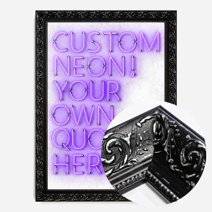 21x30cm | 8¼ x 11¾in / Black Ornate Frame