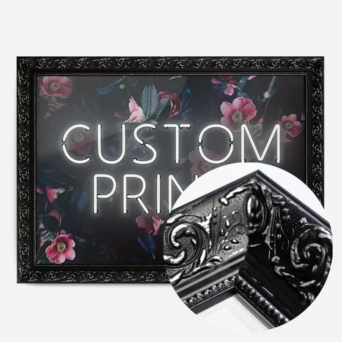 21x30cm | 8¼ x 11¾in / Black Ornate Frame