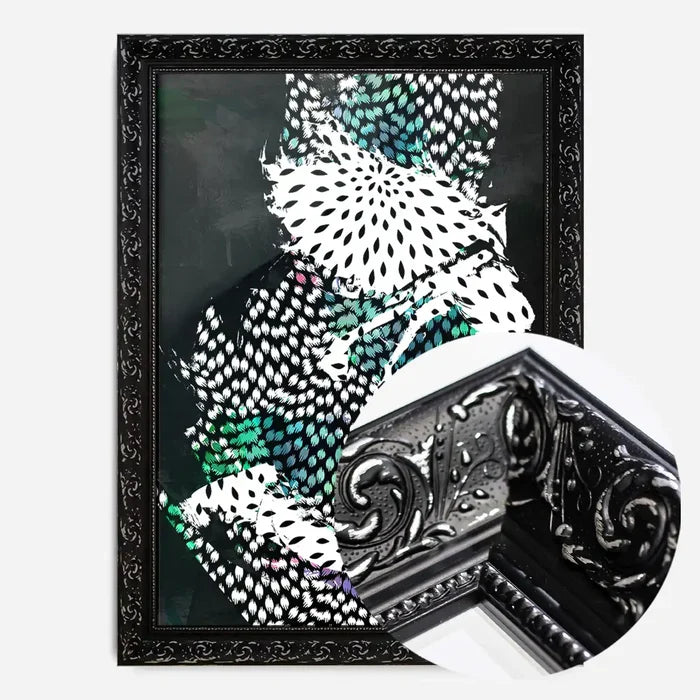 21x30cm | 8¼ x 11¾in / Black Ornate Frame
