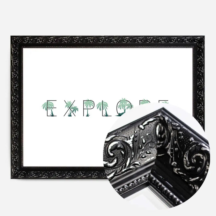 21x30cm | 8¼ x 11¾in / Black Ornate Frame