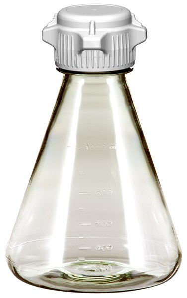 Foxx Flask, PC, 1L, No Baffle, VersaCap® 50, Non-Sterile - Laboratory Flask for Research & Bioprocessing | img_1 | Foxx Life Sciences Global | shopfls.com