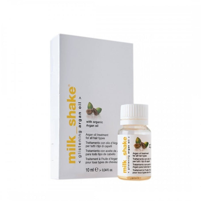 Milk Shake hair care product packaging with bottle and box on a white background