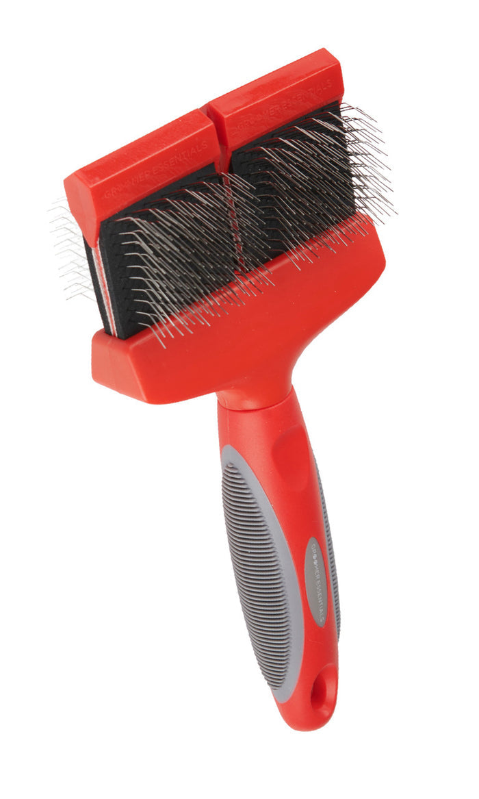 Groomer Essentials Flexible Slicker Double & Extra Firm Brush