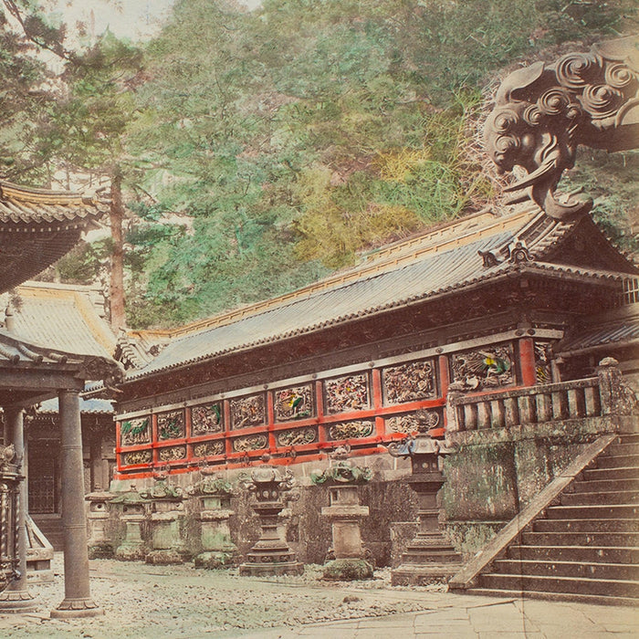 Hand Tinted Albumen of Dutch Lantern | Antique Japanese Photograph