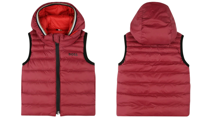 HUGO BOSS BABY reversible padded gilet