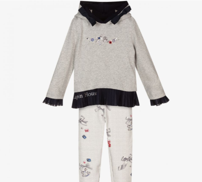 LAPIN HOUSE grey leggings set