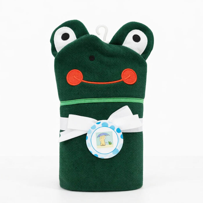 Little Alpaca - Hooded Bath Towel - Green - Frog
