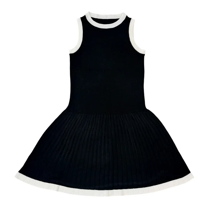 Little Olin Black Sweater Knit Dress
