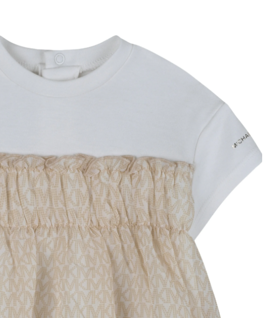 MICHEAL KORS ruffled logo dress