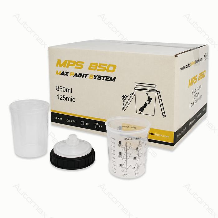 MPS Disposable Spray Gun Cup Set 850ml - 50 Cups