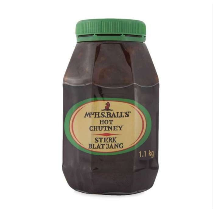 Mrs. H.S. Ball's HOT Original Chutney (1.1 Kg) from South Africa - AubergineFoods.com