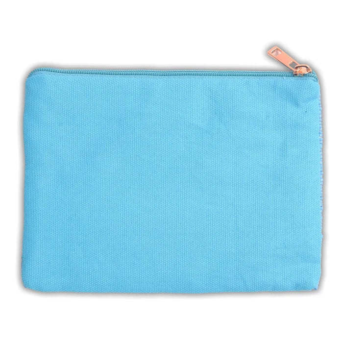 North Carolina Tar Heels Hand Beaded Coin Pouch - Lifestyle View - Desden