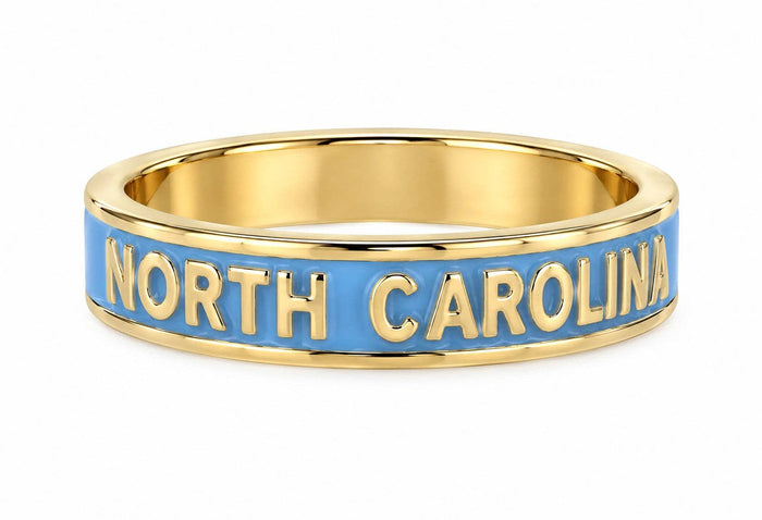North Carolina Tarheels Enamel Band Ring - Main View - Color Shout