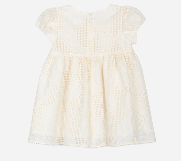 PATACHOU Elegant beige floral patterned dress