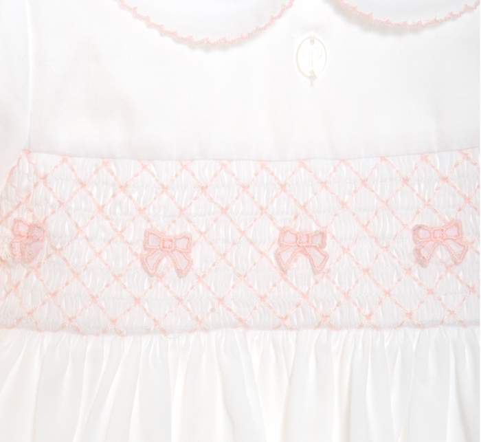 PATACHOU White dress made in cotton satin