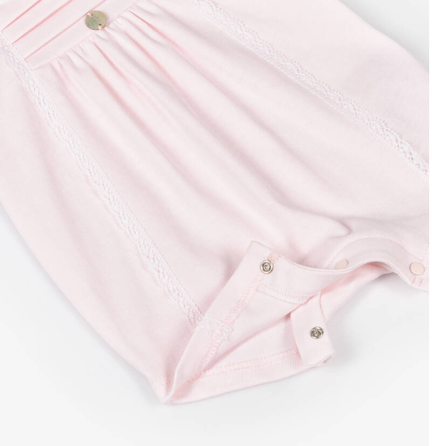 PAZ RODRIGUEZ Baby Girls Pink Cotton Shortie