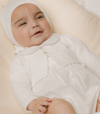 PAZ RODRIGUEZ Ivory Cotton Shortie