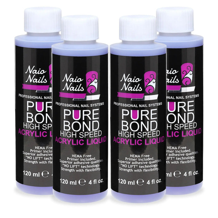 Pure Bond High Speed Acrylic Liquid 480ml UK Naio Nails
