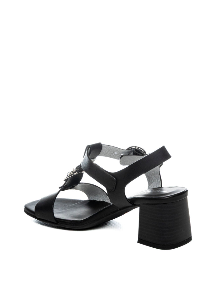 NERO GIARDINI Sandalo pelle nero E615870 TAMIGI-NERO