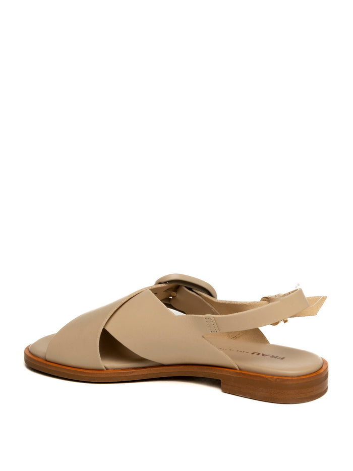 FRAU Sandalo pelle off white 85M6 LONDON-OYSTER