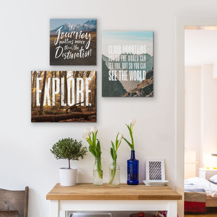 Say Yes To New Adventures - Canvas Wall Art Conquest Maps LLC