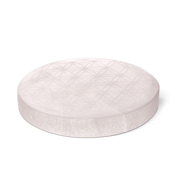 Selenite Flower Of Life Coaster