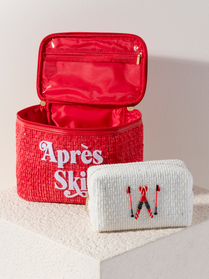 Shiraleah "Apres Ski" Cosmetic Case, Red - FINAL SALE ONLY