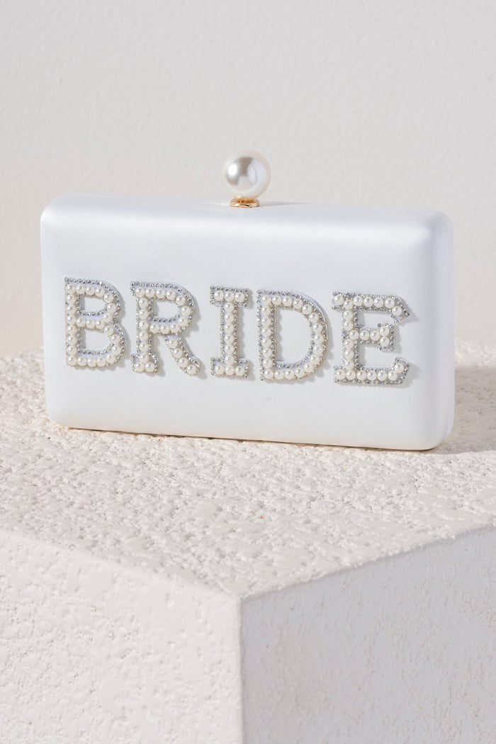 Shiraleah "Bride" Pearl Minaudière, Ivory