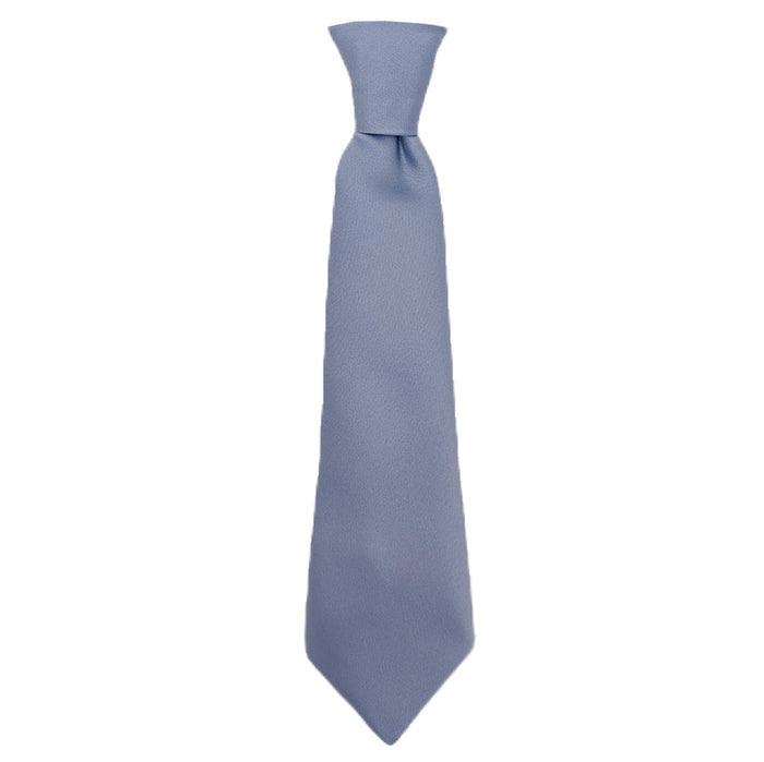 Smokey Blue Boys Tie in a classic knot, perfect for weddings. Handmade children's necktie available in various sizes and over 500 color options.