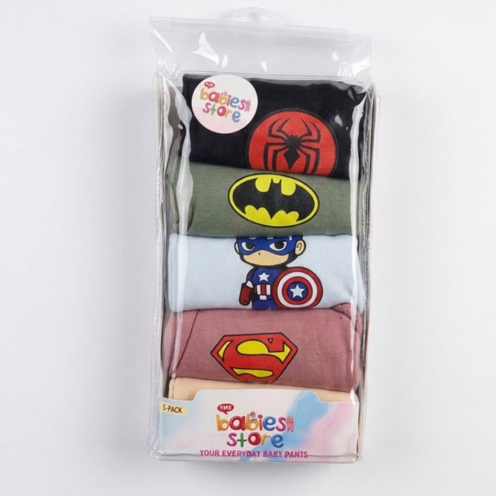 TBS - Pack of 5 - Printed Trousers - Colorful - Super Heroes - 26