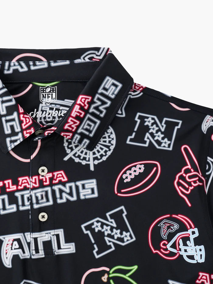 The Neon Falcons (NFL Performance Polo) - Image 2 - Chubbies Shorts