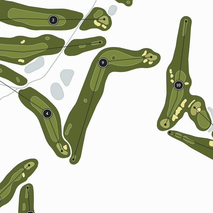 The Wetlands Golf Course | Golf Course Map | Close Up
