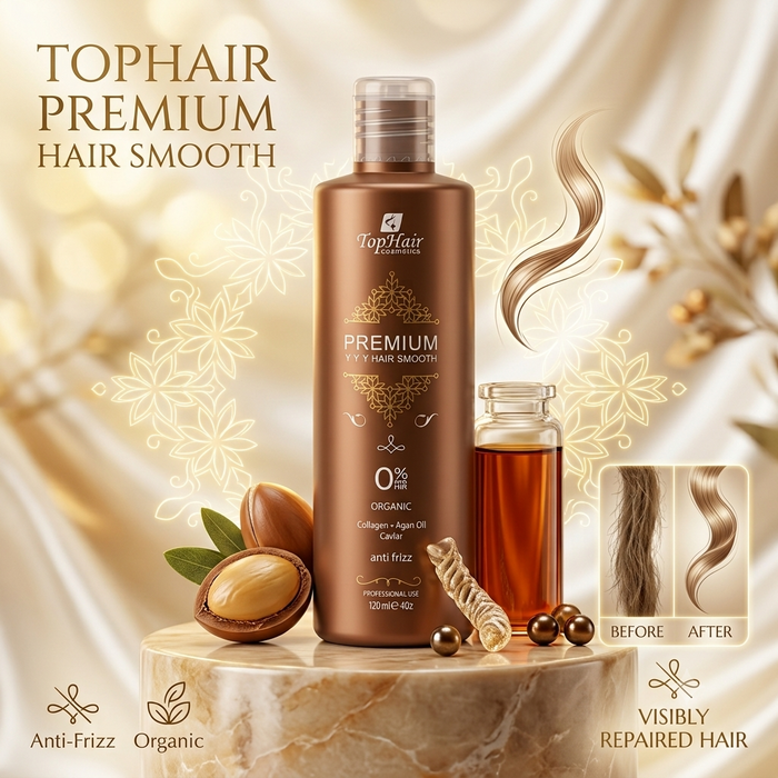 TopHair Cosmetics Premium Hair Smooth Collagen Protein 120 ML - DOKAN