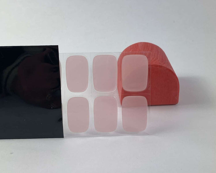 Semi-cured Gel Nail Wraps - Transparent Pink