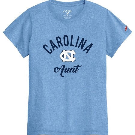 UNC Aunt Women's Top in Carolina Blue by League - Main View - League