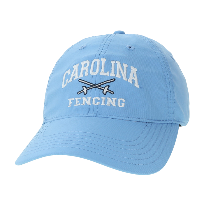 UNC Fencing Hat in Carolina Blue Dry Fit Adjustable - Main View - Legacy
